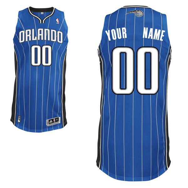 Men Orlando Magic Blue Custom Authentic NBA Jersey->customized nba jersey->Custom Jersey